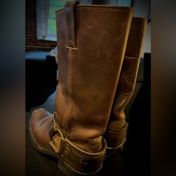 Frye Leather Harness Boot 12R - 160Th Womens 6.5 Brown - Picture 2 of 3